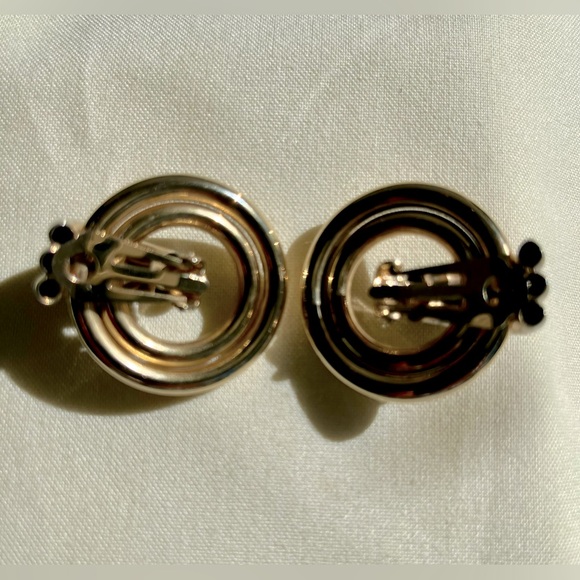 Gold and Silver Door Knocker Earrings - Picture 8 of 16